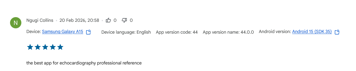 This review on Google Play